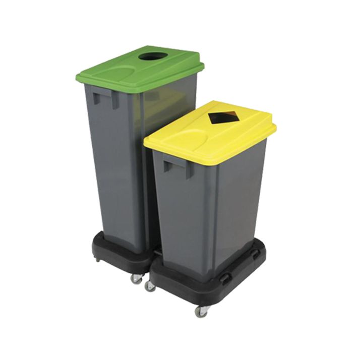 Abfallbehälter aus Edelstahl für Wandmontage 38 Liter ohne Deckel (Art.  510463P) - KUHFUSS DELABIE